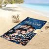 Name Custom TXT Print Beach Towel, Large Soft Quick Dry Towel for Beach Camping Swimming