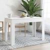 VidaXL Dining Table White 120 X 60 X 76 Cm Chipboard