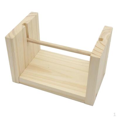 Vintage rotierende hölzerne Spulen Garnspulen Rack Rollen leere Nähen Stickerei Lagerung Organizer