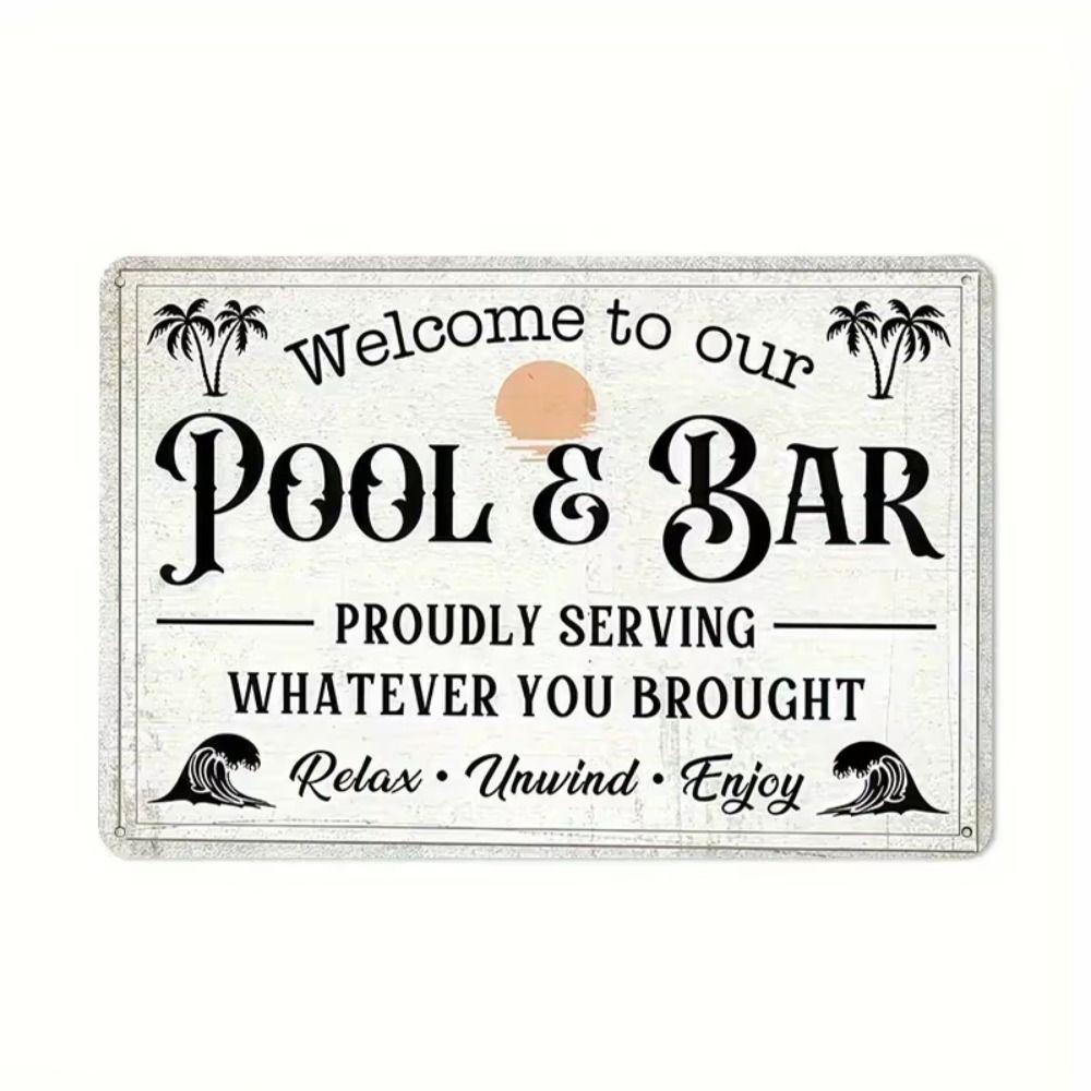 Metal Wall Art Decor, Tin Sign Vintage, Home Hanging Plate 20x30cm
