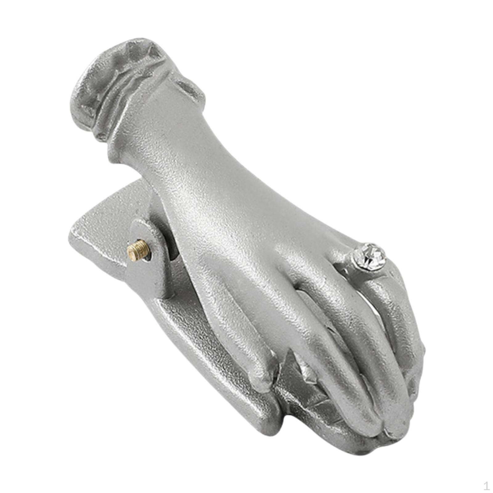 

Скрепка для бумаги в форме руки Металлический многофункциональный изящный держатель для страниц в подарок на день рождения серебряный