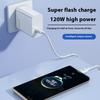 Încărcător dual Typec pentru telefon mobil, încărcare super rapidă de 120 W