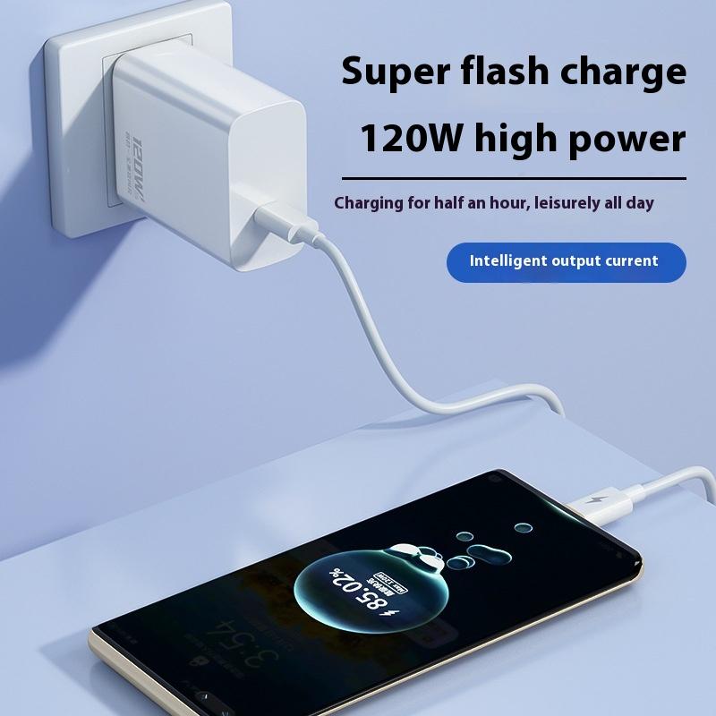 Mobile Phone Dual Typec Charger 120w Super Fast Charging