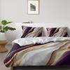 Purple Marble Bedding Three-Piece Quilt Cover