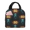Jaws Halloween Horror Movie Insulated Lunch Bag for Women Office Cooler Thermal Food Box Tote Portable Lunch Boxes Container