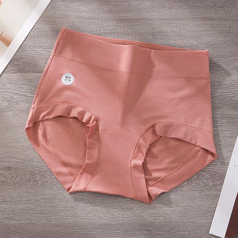 

Large Size Women Spring and Autumn High Waist Abdominal Lift Hip Antibacterial Extension Crotch Triangle Briefs 3XL кармін