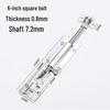 Enhanced Stainless Steel Anti-Theft Door Latch for Warehouse, Bathroom, and Wooden Doors - Surface Mounted Bolt.