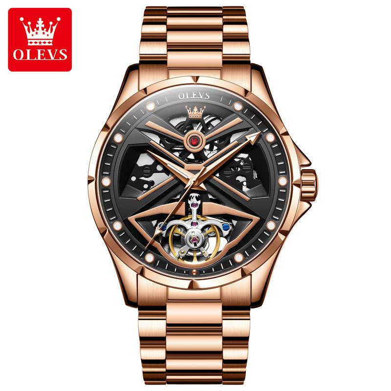 OLEVS Brand Watch Fashion Personality Trend Waterproof Luminous Mechanical Watch Men's Watch Men's Watch
