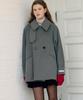 Drawfit Women Wool Dolman Handmade Half Coat [M.Grey]
