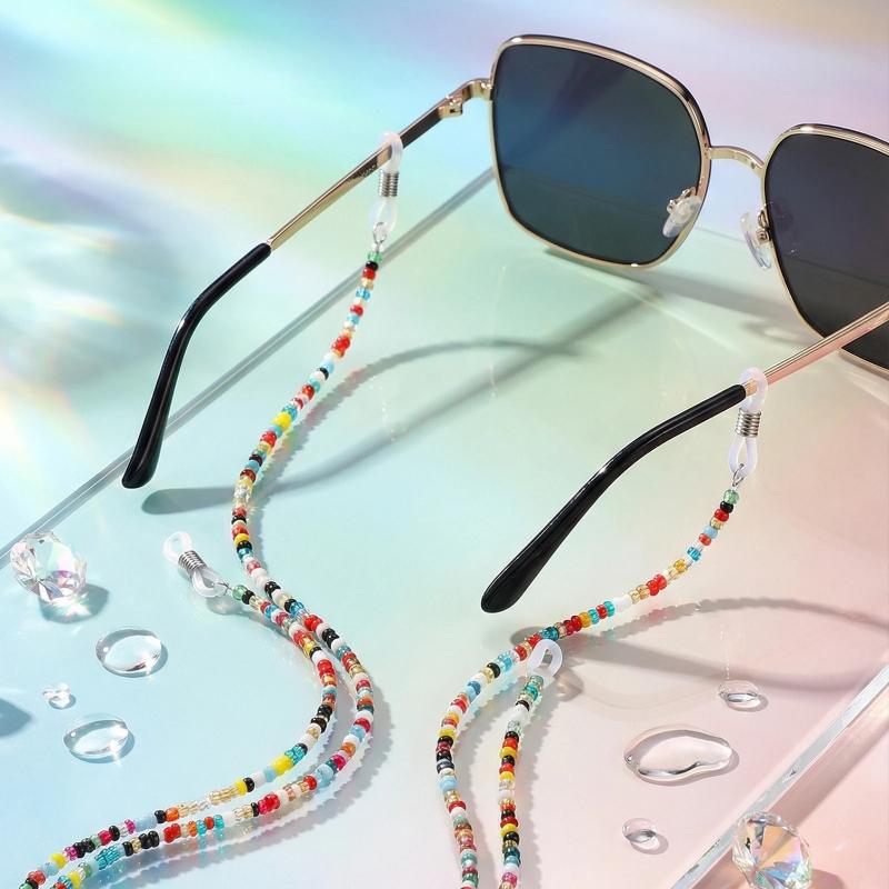 Fashion Eyeglass Chains for Women Pear Crystall Sunglasses Chains Glasses Cord Holder Eyewear Lanyard Necklace Strap Rope