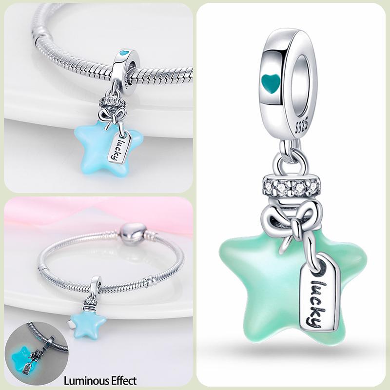 Modne koraliki zawieszki S925 ze srebra próby 925 w stylu klasycznym i romantycznym z motywem żółwia lotosu, odpowiednie do oryginalnej bransoletki DIY na prezent