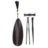 Tea Ceremony Utensil Tools Set with Wooden Scoop Spoon Tea Clip Stand Elegant Tea Tools Accessories Blackwood