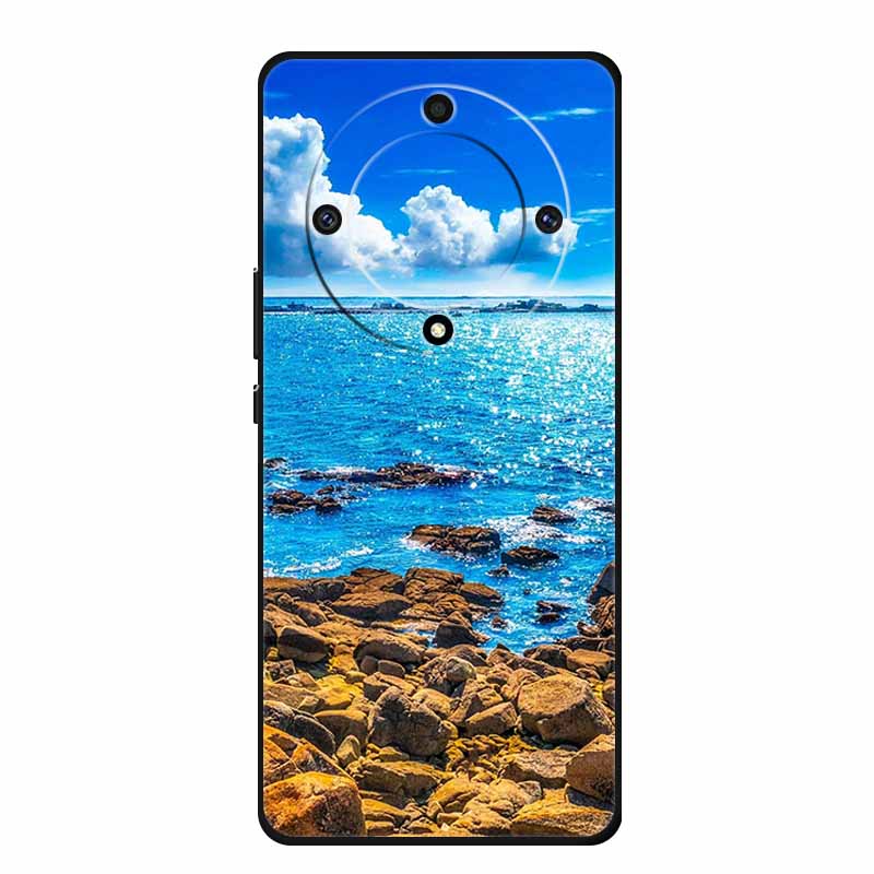 For Honor X9a 5G Cover RMO-NX1 HonorX9a Soft TPU Silicone Painted Cat Phone Case for Huawei Honor X9A Coque Bumper X 9A X9 A Bag