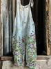 2025 Summer Retro Print Wide-Leg Women's Jumpsuit