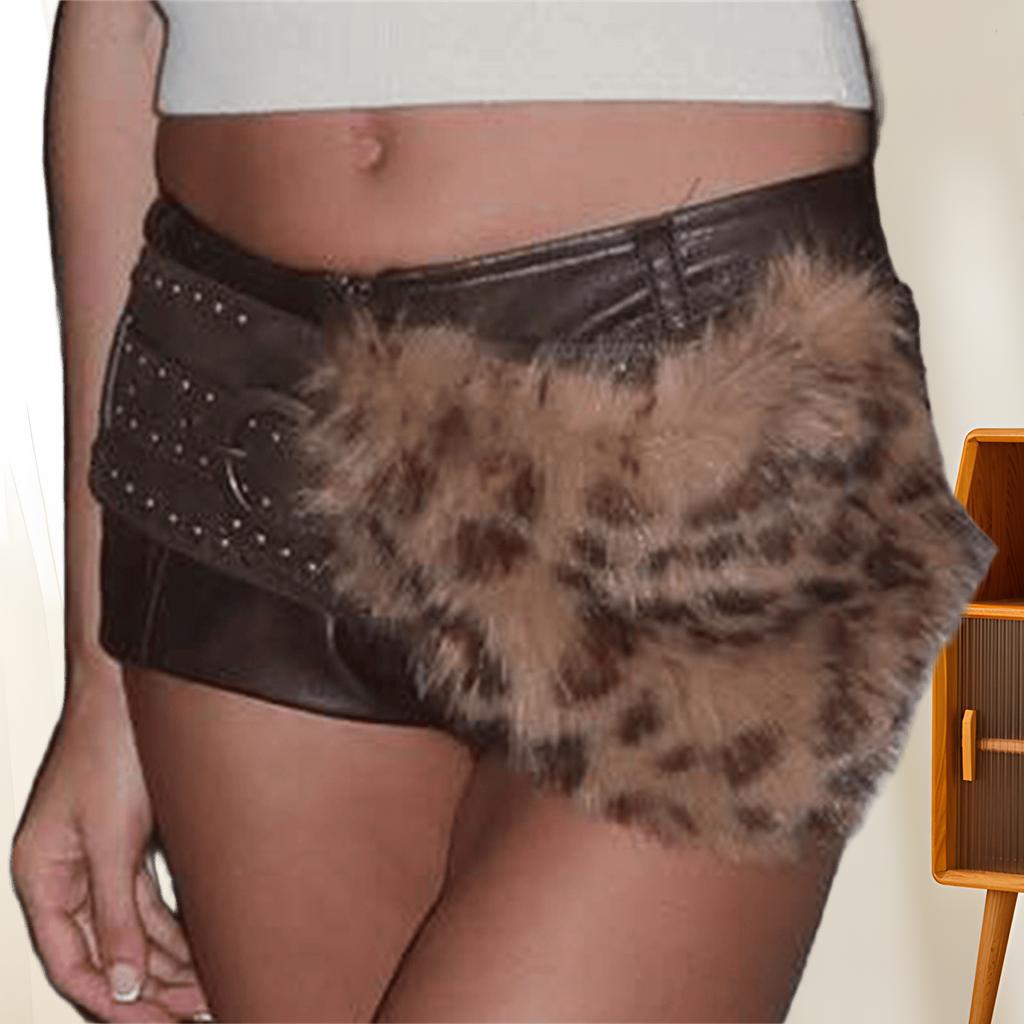 Vintage Elastic Waist Belt Stylish Plush Leather Waistband Elegant Women's Belt for Dresses and Coats