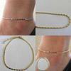 Timeless Women Simple Gold Plated Chain Anklet With Classic And Versatile Design