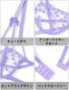 Maeau Lace Lingerie Beautiful Padded Size S Women's T-Back Set, Breasts, Embroidered, See-Through, Bra, Sheer, Sheer, Sheer, Purple,