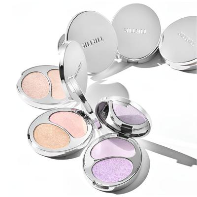 Prism Highlighter Duo 2-in-1 Face Contouring Palette - Champagne Halo / Rose Gold Solar /  Purple Meteor Options