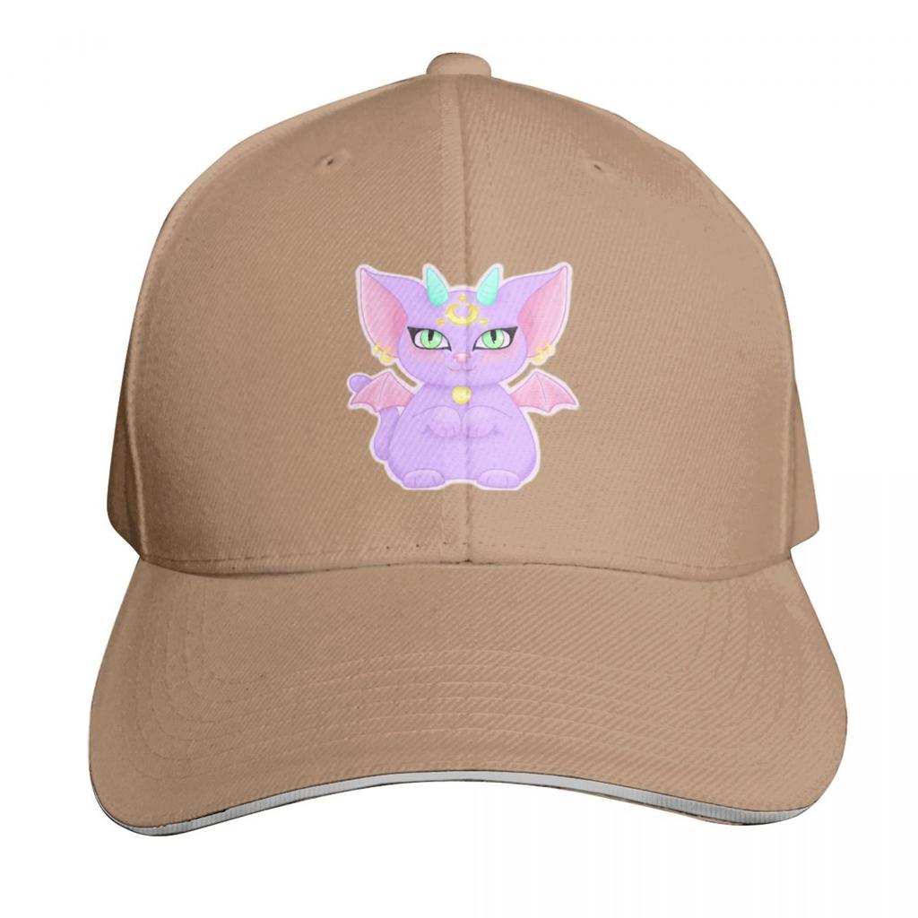Kawaii Pastel Demon Luna Cat Baseball Cap Big Size Hat Golf tactical cap Cosplay Unisex Luxury Brand Womens