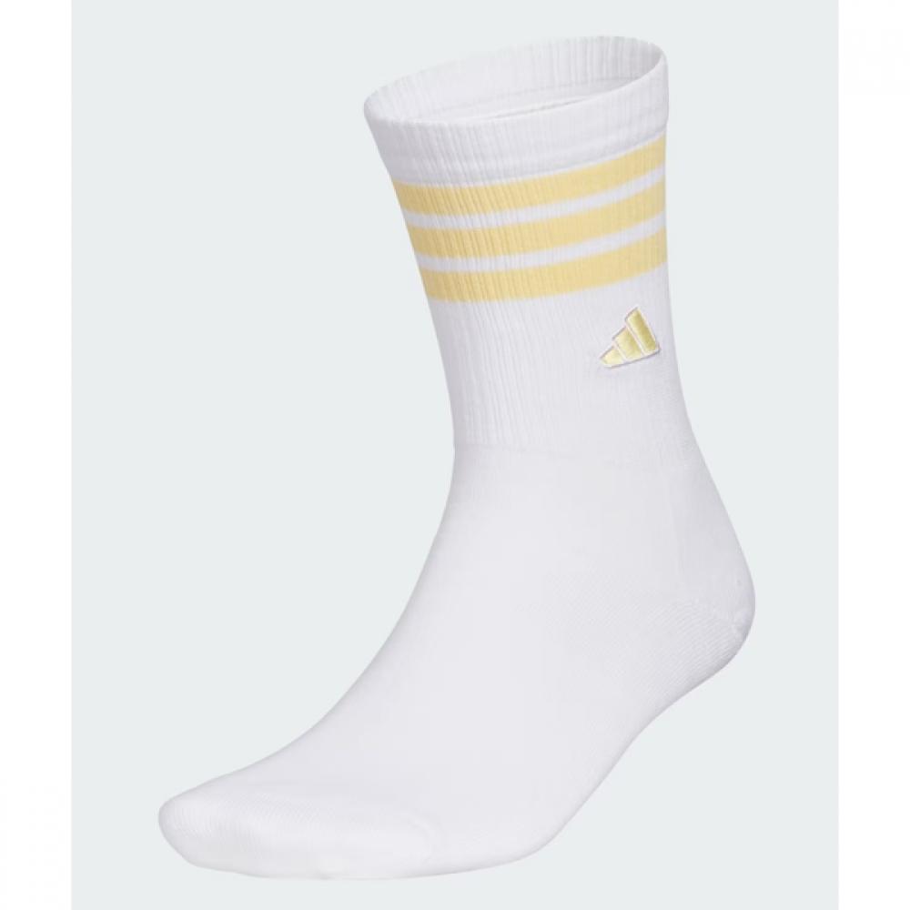 AdidaS Golf Men S woMen S 3 Stripe Crew SockS Kf0465 yellow white/S(2224cm)