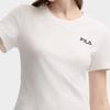 FILA Original Casual Comfortable Striped Simple Versatile T-Shirt Women tops Sky-Blue F11W439109FBU