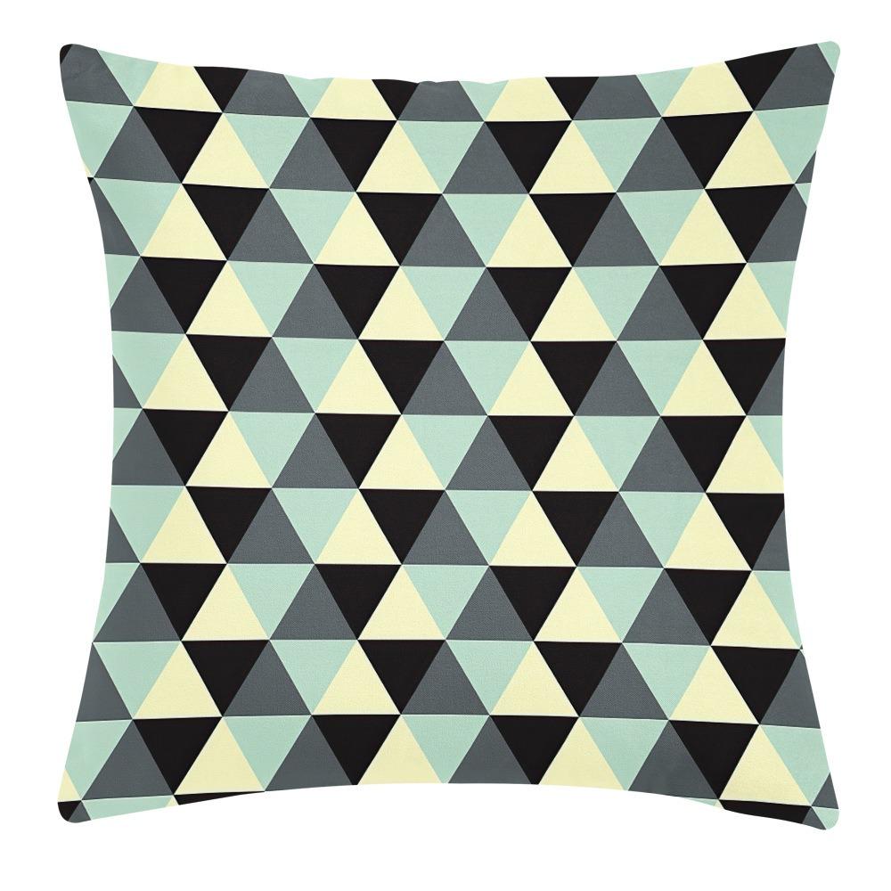 Colorful Geometric Pattern Pillowcase Dormitory Decoration Office Living Room Sofa Home Pillowcase