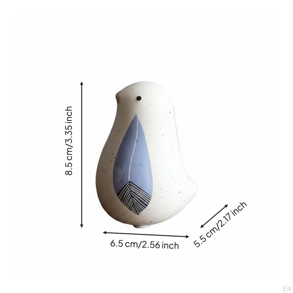 Ceramic Bird Figurine Nordic Ornament Desktop Decoration Home Decor for Desk, Room,