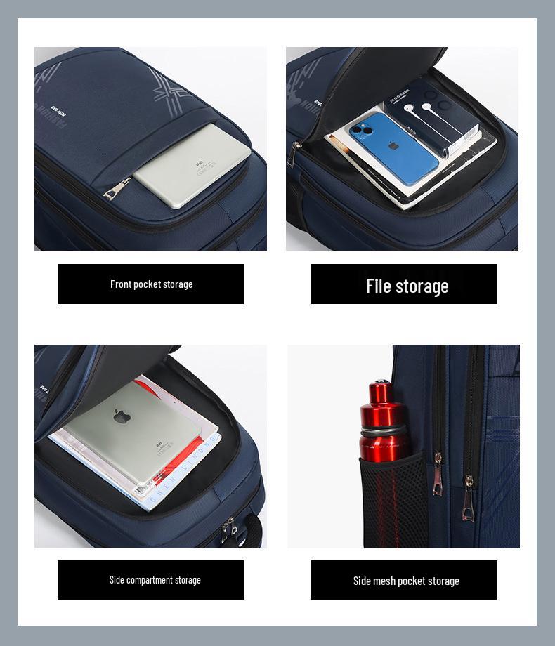 Versatile Large-Capacity Business Travel & Student Laptop Backpack