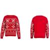 Women's Fashionable Round Neck Long Sleeved Christmas Snowflake Sweater Casual Pullover Knitted Sweater Top