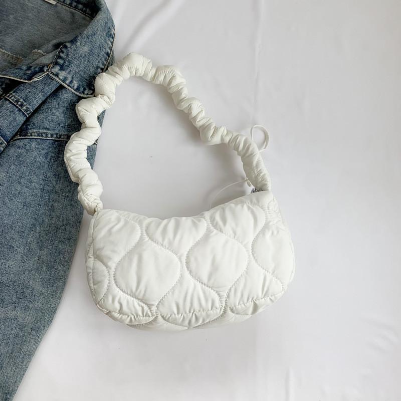 IELGY stylish and simple space cotton material diamond shoulder bag