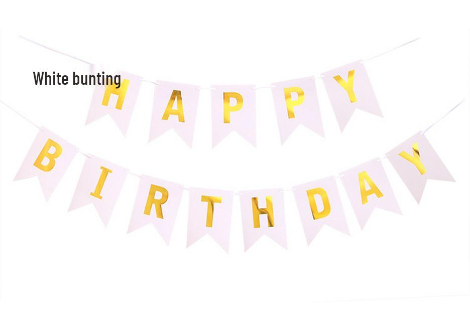 Happy Birthday Fishtail Pull Flag Banner for Children's Parties