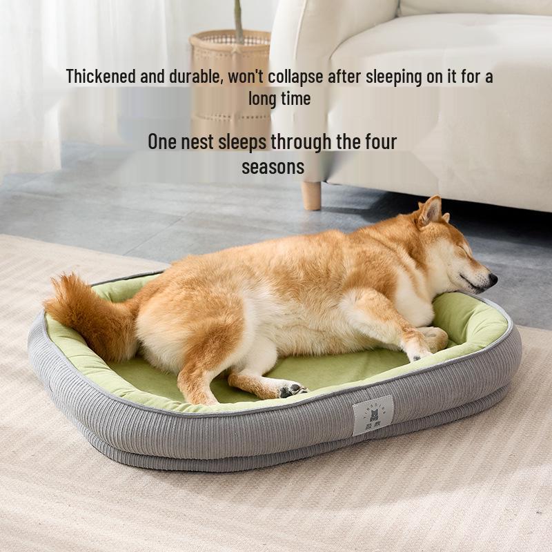 Year-Round Removable & Washable Dog Bed - Cozy Winter Warmth, Perfect for Small & Medium Dogs and Cats