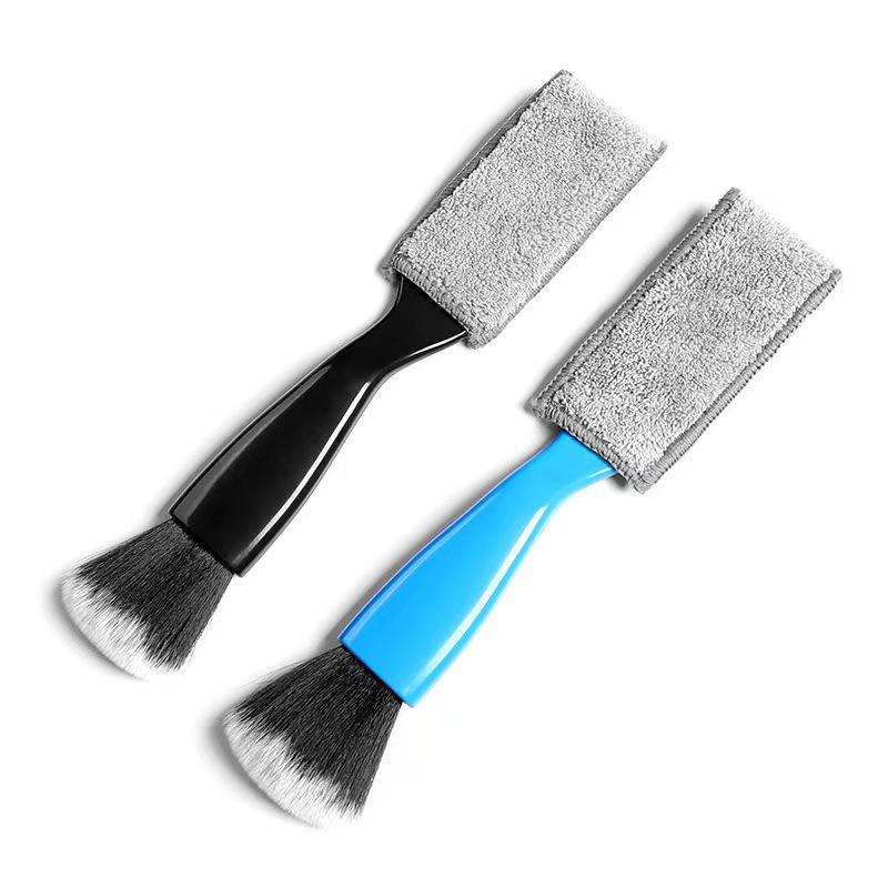 Car Interior Vent Cleaning Brush with Soft Bristles - Double-Ended Dust Removal Tool