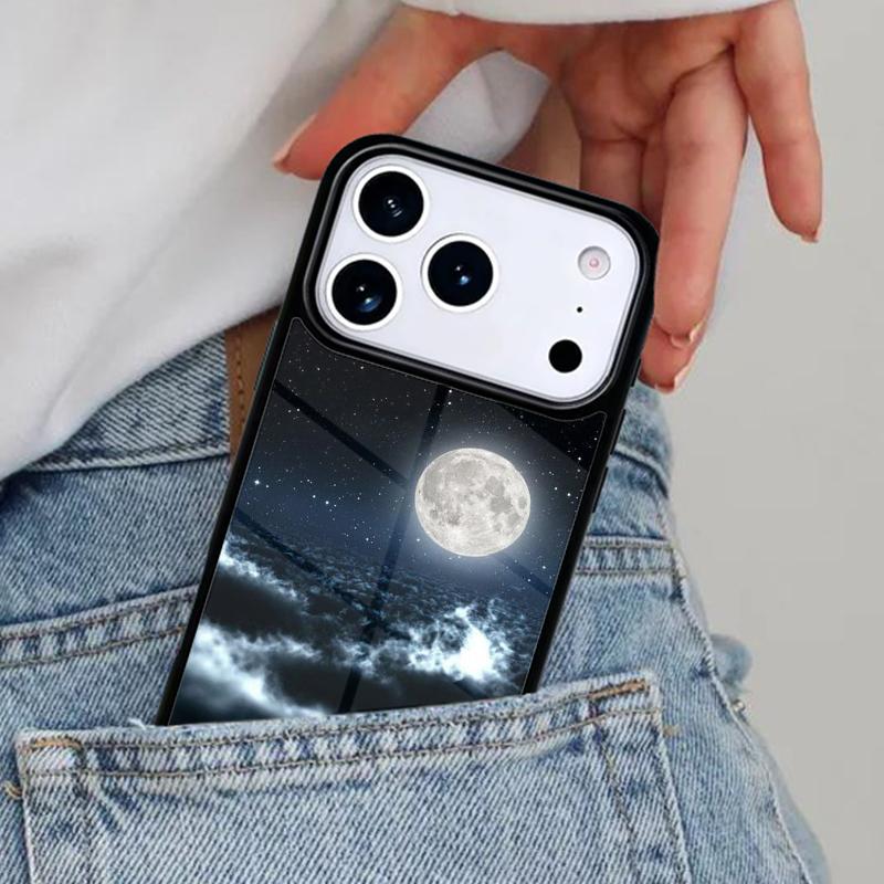 Star Space Moon Night soft Phone Case for iPhone 17ProMax 12 13 14 15 16e 17 Pro Max Plus Air Cover