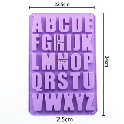 26 velkých anglických písmen Silikonové formy na pečení: Uvolněte svou kreativitu s ABC