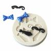 Cute Christmas DIY Bake Snowflake Boy Man Moustache Tie and Rainbow Mold Cookie Cake Decoration Silicone Tool Baking Accessories