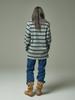 SAAI Multi Stripe Long Tee Gray