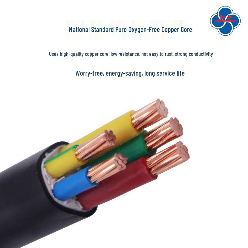 Halogen-Free Flame Retardant WDZB-YJY Copper Cable, Low Smoke, Multiple Cores (2-5), Various Sizes (2.5-10 mm²)