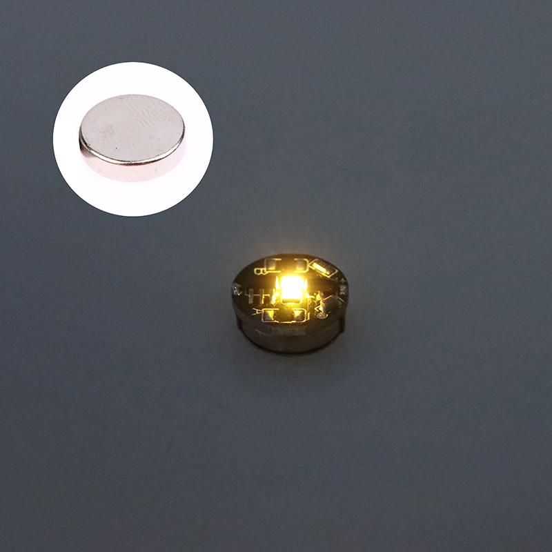 

1 шт. светодиодный магнетронный свет моделирование светодиодный яркий беспроводной светильник игрушки модель магнитная индукция управление переключатель огни + батарея теплый белый