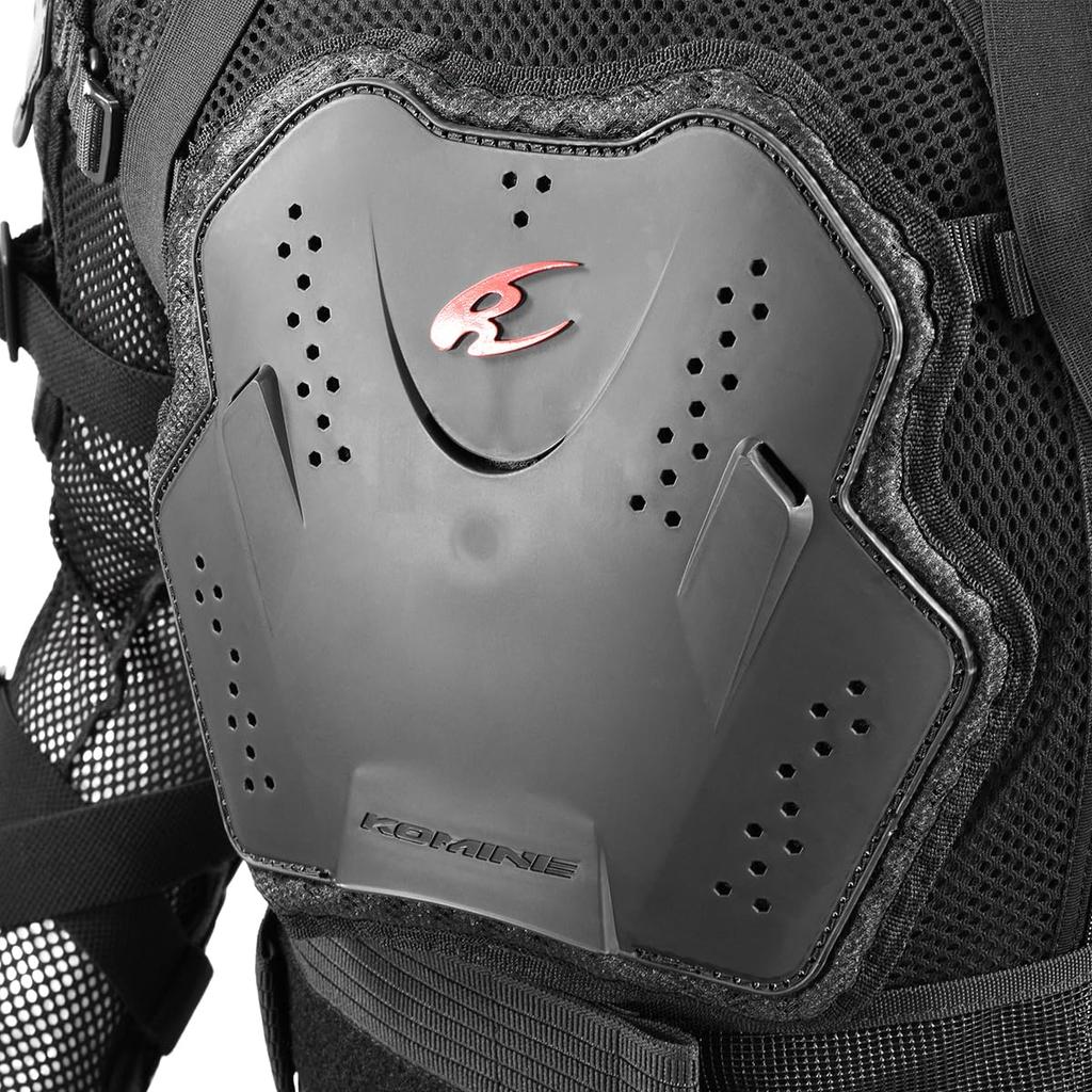 KOMINE Full Armored Motorcycle Body Size Mesh Material Jacket, Black, 2XL, SK-676 413,