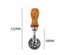 Ravioli Cutter Stamp with Roller Round Wooden Handle and Grooved Pasta Pasta Home Kitchen Inch Diameter [CRSHIP] Wheel, Shape, Edge, Press, Cutter,