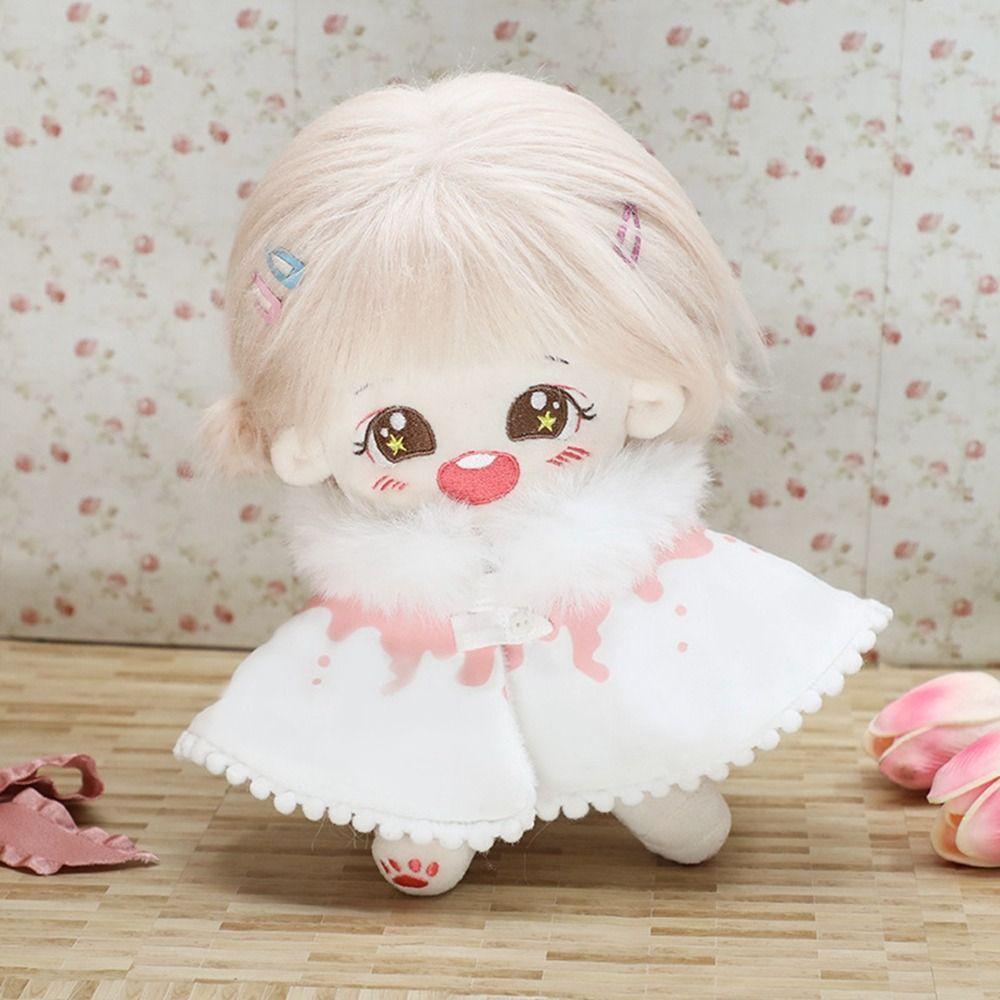 

Модное плюшевое пальто, повседневная одежда, ветровка с шапками, 20 см, хлопковая кукла/1/12 куклы BJD