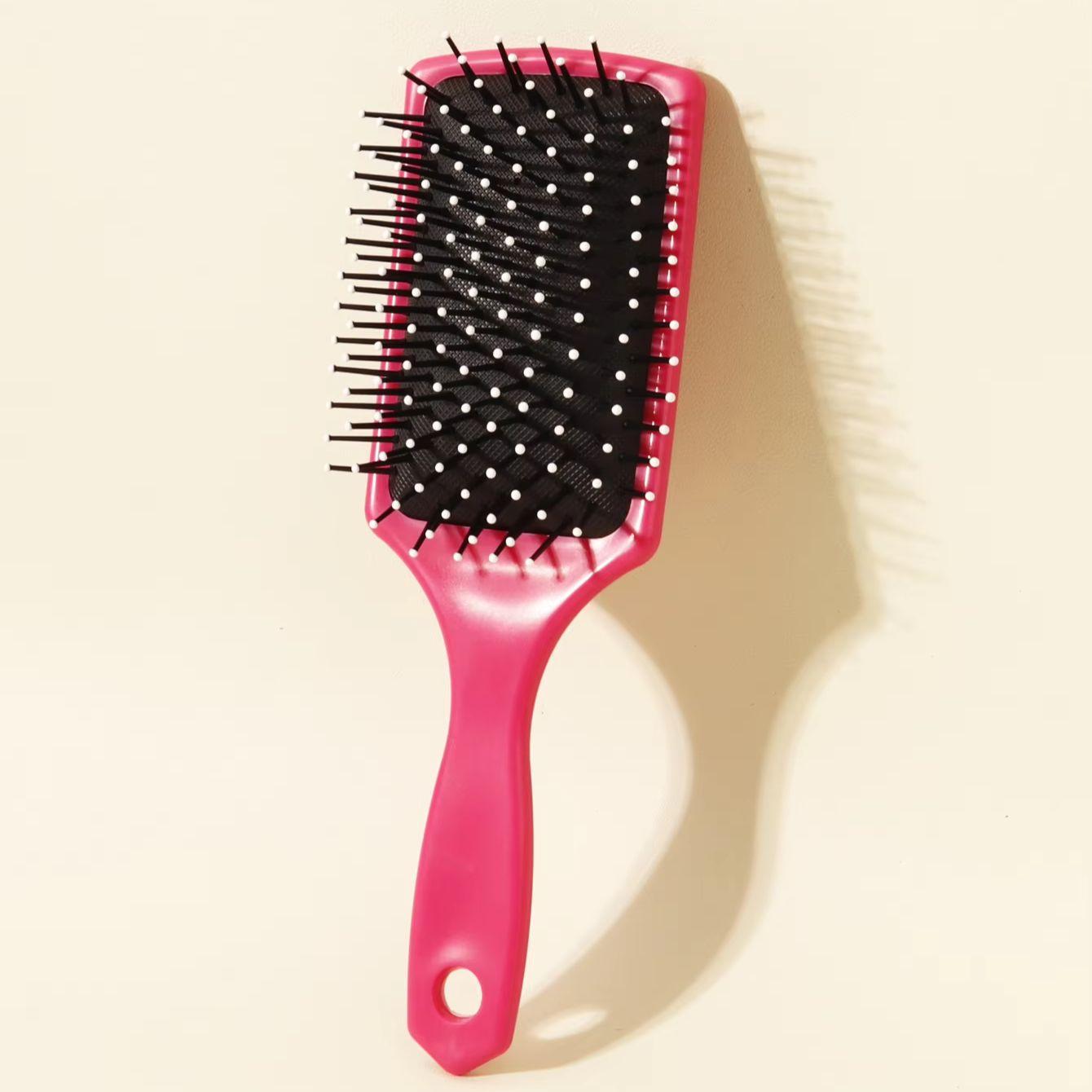 Hairdressing airbag massage brush, exfoliating anti-static comb, ABS plastic handle, suitable for curly and straight hair