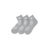 [New Era] Ankle Socks, 3 Pairs, Gray, 25-27cm