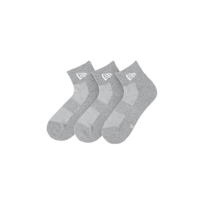 [New Era] Ankle Socks, 3 Pairs, Gray, 25-27cm