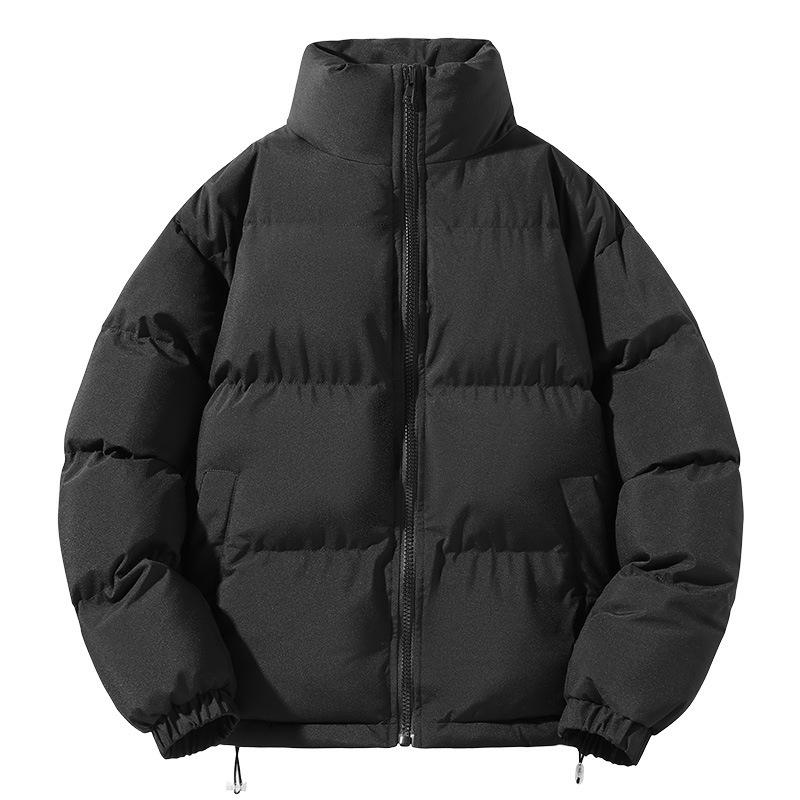 Down Cotton-padded Jacket Men's Thickened Warm Cotton-padded Jacket for Middle-aged and Young People Loose and Versatile Stand-up Collar To