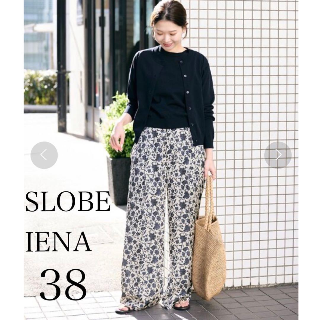 [Good Condition] SLOBE IENA Assorted Flower Pants Floral Pattern Wide Pants 38