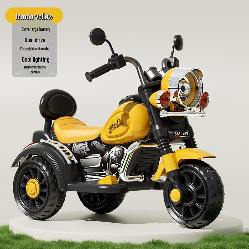 Kids' Electric Tricycle: Rechargeable Remote-Controlled Ride-On for Boys & Girls