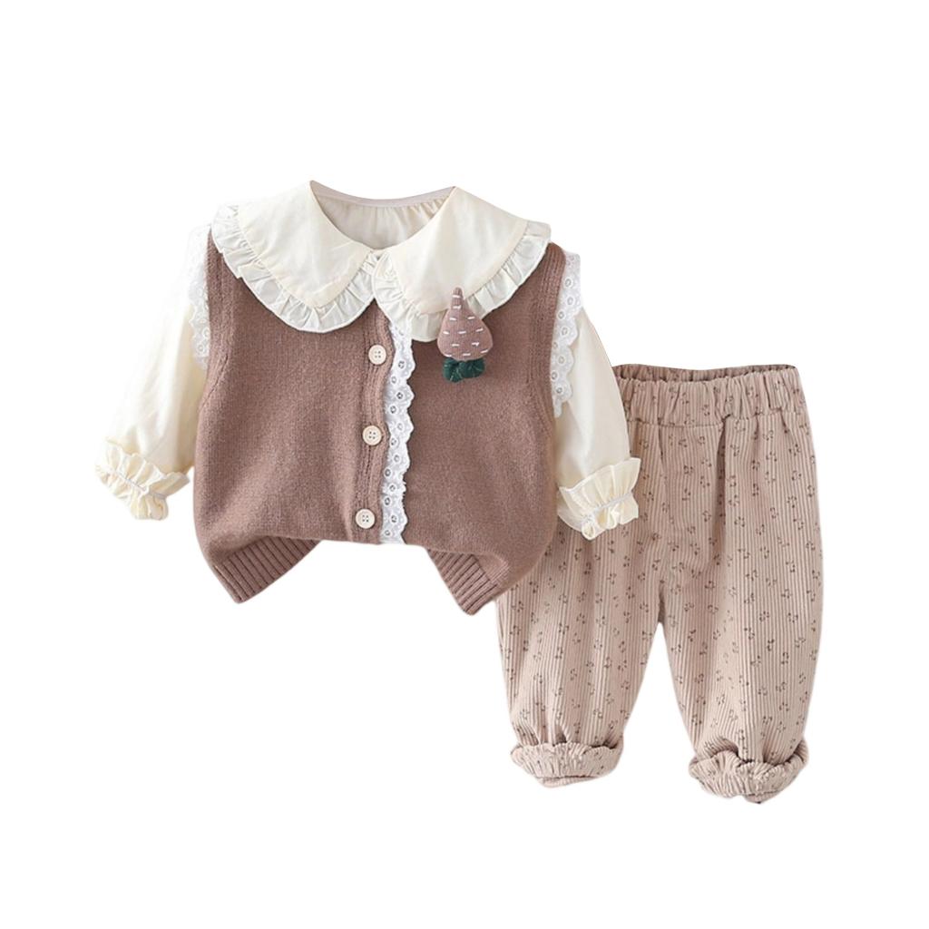 Kids Casual Long-Sleeve Set, Comfortable Daily Wear Outfits