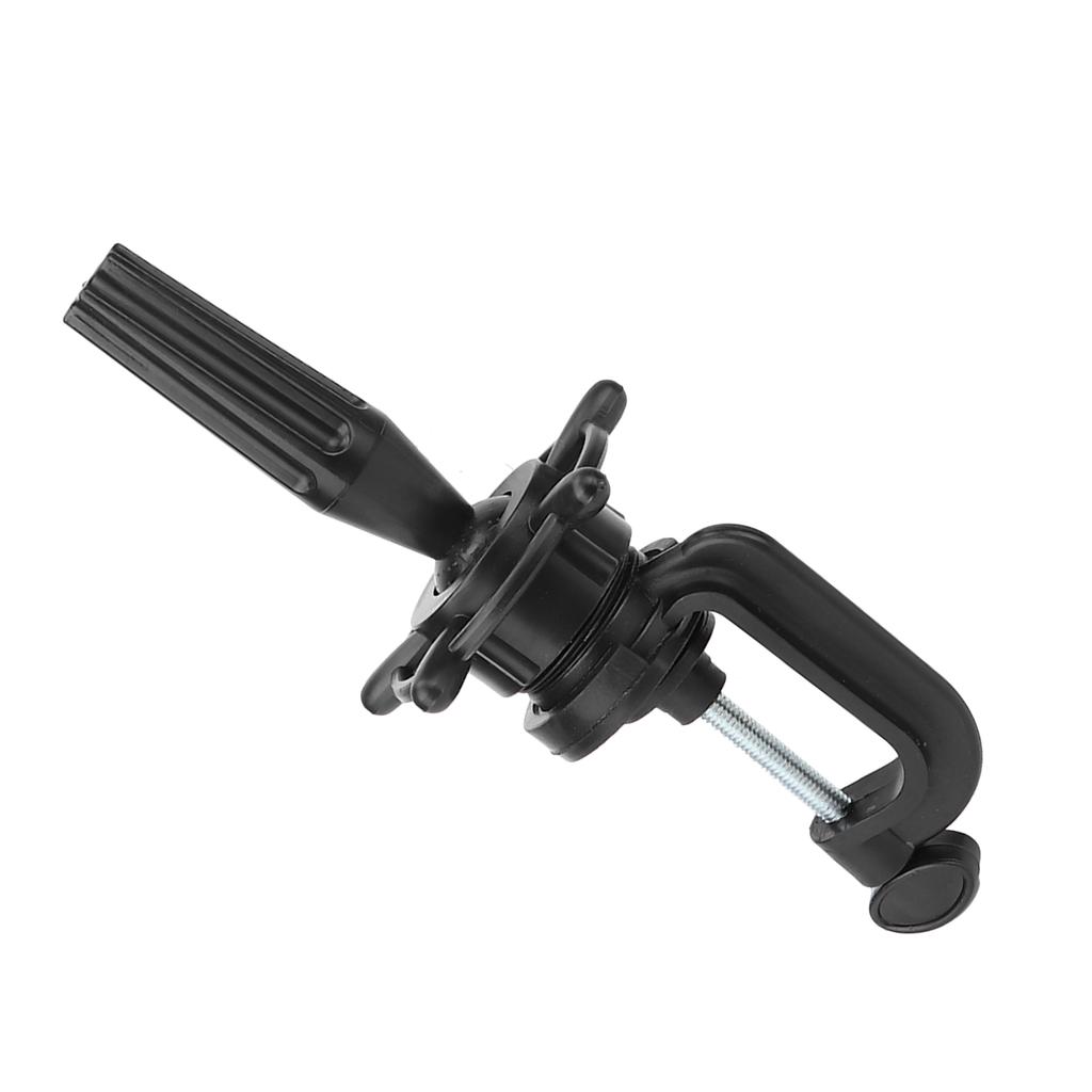 Mannequin Head Stand Height Adjustable Mannequin Head Clamp Holder for Training Head Display Black